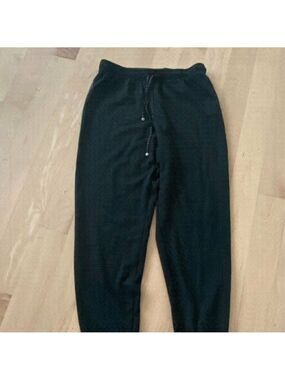 MAX Studio BNWOT Womens Joggers Sz XSmall New Drawstring Black Pants Trim